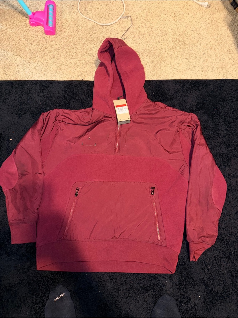 Jordan Men's Maroon Pullover Hoodie